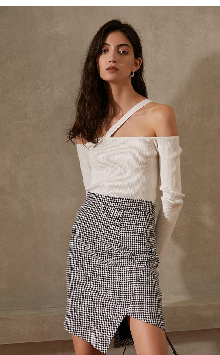 חצאית מיני בהדפס פפיטה נעה